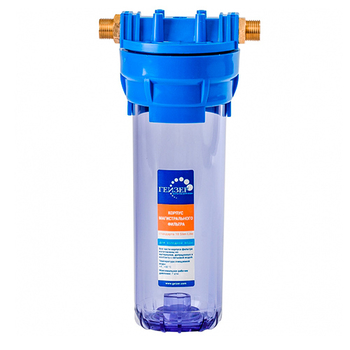 Фильтр магистральный Гейзер 1П 1/2-3/4 прозрачный - Фильтры для воды - Магистральные фильтры - Магазин стабилизаторов напряжения Ток-Про